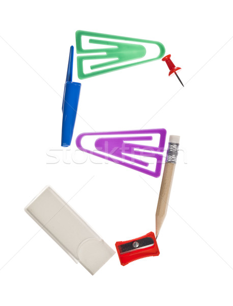 The letter 'S' made of office supplies Stock photo © gemenacom