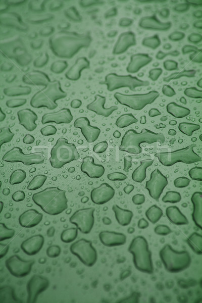 Water drops on green background Stock photo © gemenacom