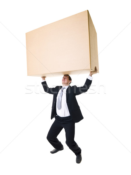 Carrying a heavy Box Stock photo © gemenacom