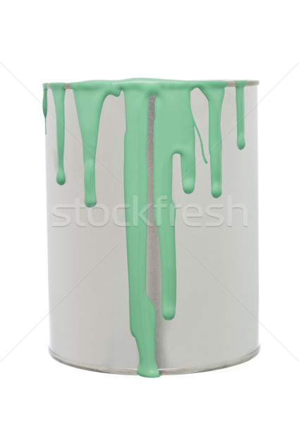 Paint Can with Green spill Stock photo © gemenacom