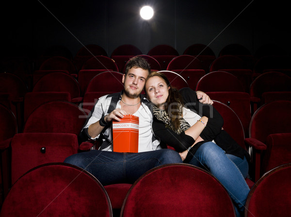 Young couple at the cinema Stock photo © gemenacom