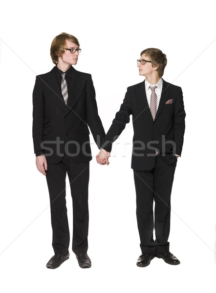 Two men holding hands Stock photo © gemenacom