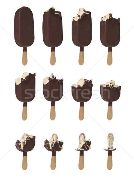 Ice cream decline to be smaller and smaller Stock photo © gemenacom