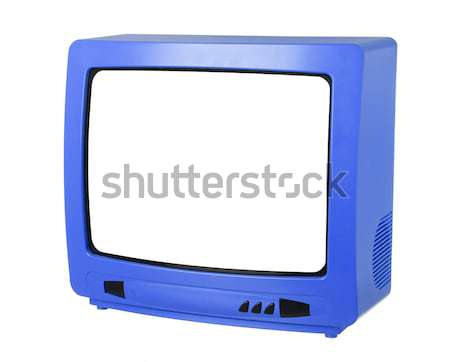 Azul tv isolado branco televisão tecnologia Foto stock © gemenacom
