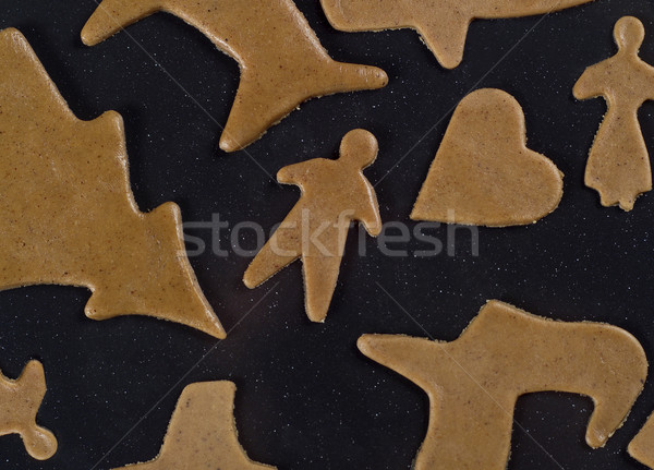 Unbaked gingerbread Stock photo © gemenacom