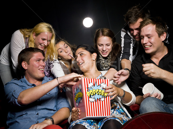 People eating popcorn Stock photo © gemenacom