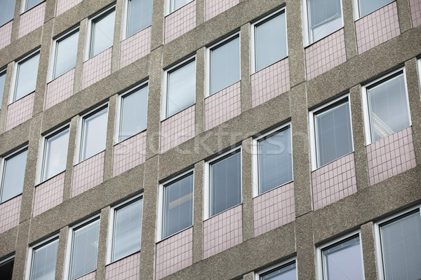 Elnyűtt épület néhány ablakok város fal Stock fotó © gemenacom