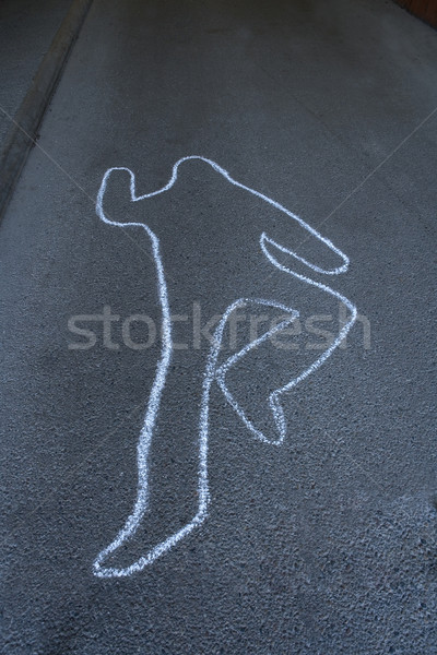 Cena do crime pormenor rua assassinato Foto stock © gemenacom