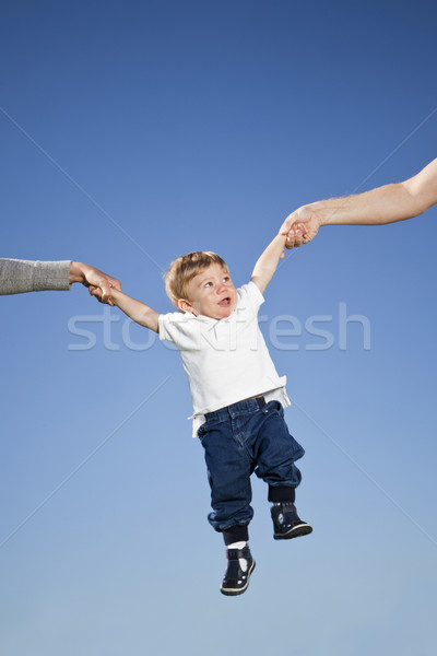 Child in the air Stock photo © gemenacom