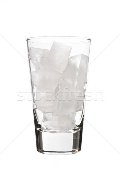 Glass with ice Stock photo © gemenacom