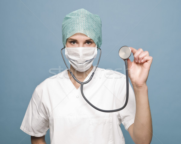 Zdjęcia stock: Pielęgniarki · stetoskop · lekarza · kobiet · nauki · naukowiec