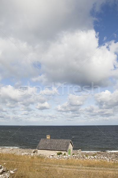 Old farmhouse by the water Stock photo © gemenacom
