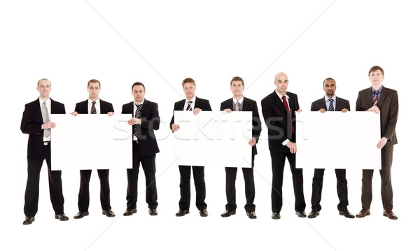 Men with clean signs Stock photo © gemenacom