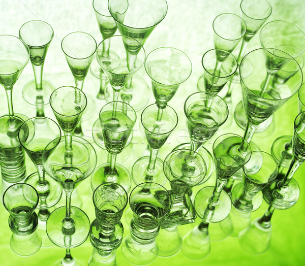 Glas stilleven groene drinken Stockfoto © gemenacom