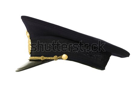 Policji hat odizolowany biały Zdjęcia stock © gemenacom