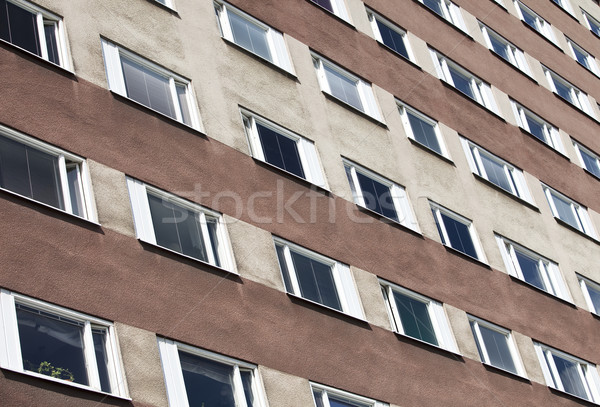 Piso tijolo comunidade mansão depressão apartamento Foto stock © gemenacom