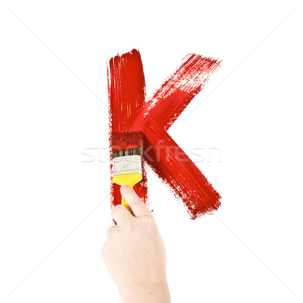 Painting Letter K Stock photo © gemenacom
