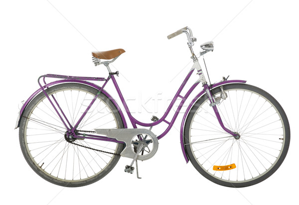 pink old fashioned bike