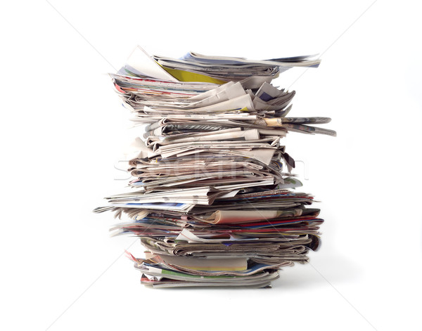 Stack of newspapers Stock photo © gemenacom
