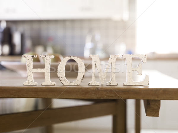 Home with antique letters Stock photo © gemenacom