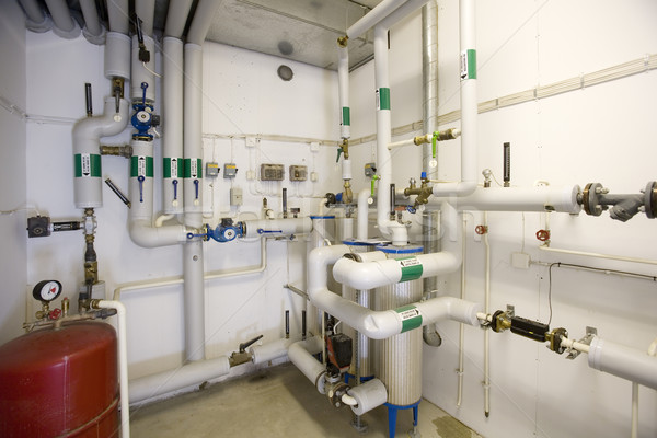 Gas interior agua metal electricidad vapor Foto stock © gemenacom