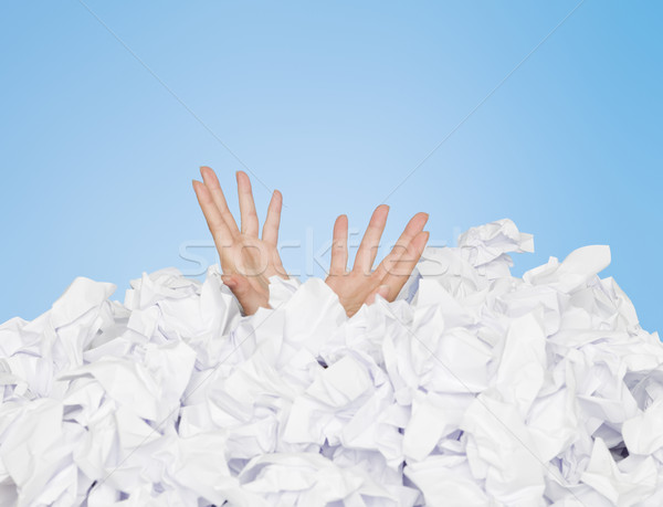 Human buried in papers Stock photo © gemenacom