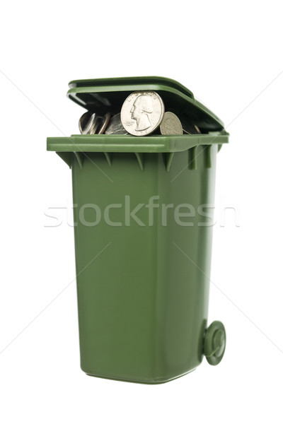 Recycling Bin with coins Stock photo © gemenacom