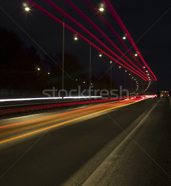 движения движения свет ночь темно белый Сток-фото © gemenacom