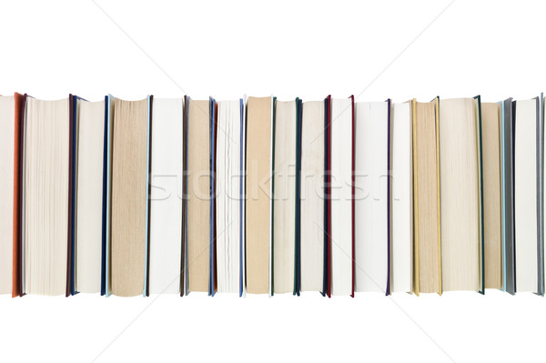 Pfund Zeile isoliert weiß Buch Kunst Stock foto © gemenacom