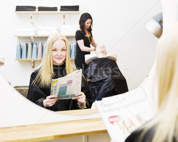 Girl at the Beauty Spa Stock photo © gemenacom