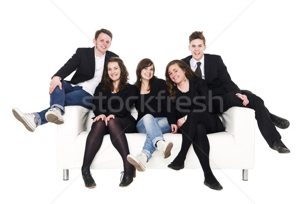 Group of people in a sofa Stock photo © gemenacom