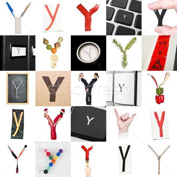 Collage of Letter Y Stock photo © gemenacom