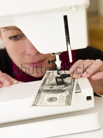 Sewing money Stock photo © gemenacom