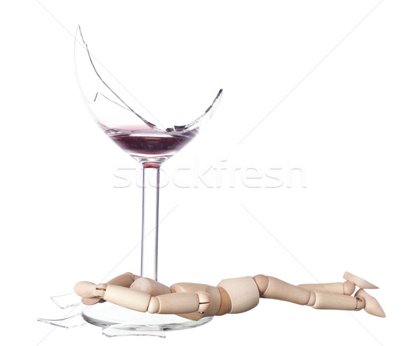 Iszik problémák részeg próbababa baba üveg Stock fotó © gemenacom