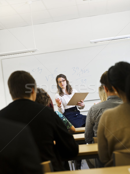 Stock photo: Teacher in classroom