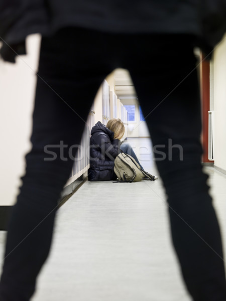 Young woman getting bullied at school Stock photo © gemenacom