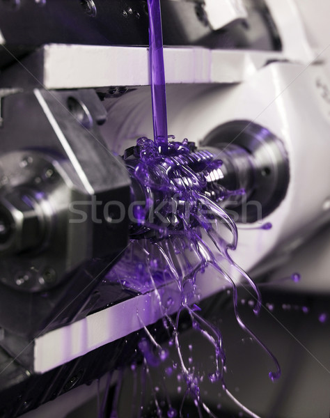 Lebeg folyadék közelkép lila gép fém Stock fotó © gemenacom