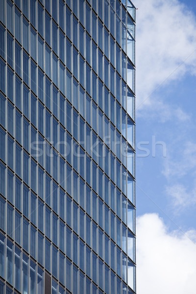 Modern irodaház város ablak kék pénzügy Stock fotó © gemenacom