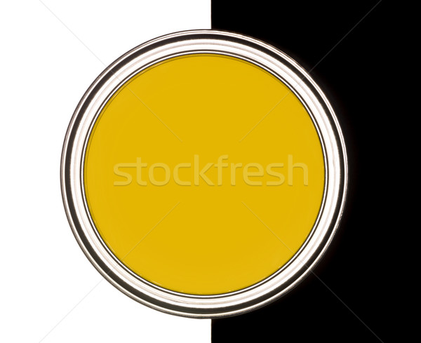 Stock photo: Yellow Paint can