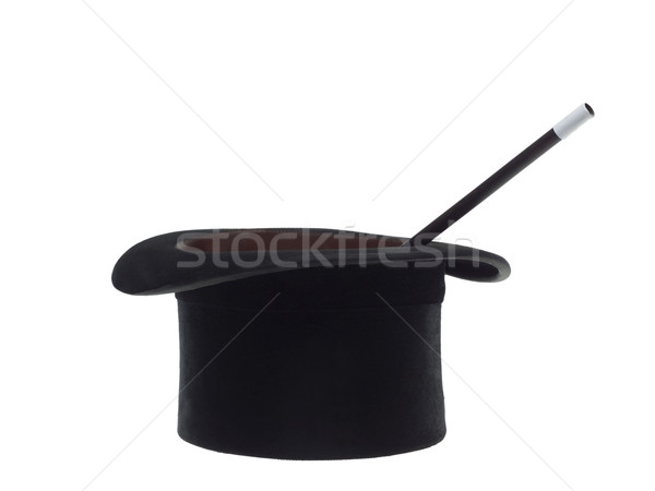 Mágikus felszerlés izolált fehér kalap cirkusz Stock fotó © gemenacom