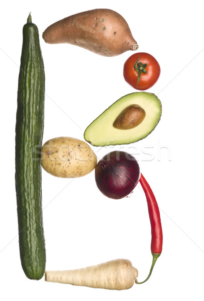 The letter 'B' made out of vegetables Stock photo © gemenacom