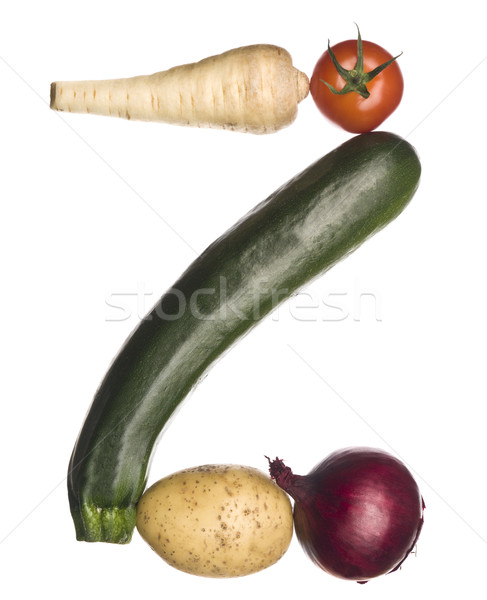 The letter 'Z' made out of vegetables Stock photo © gemenacom