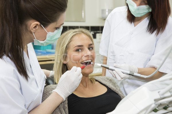 Stock photo: Smiling woman