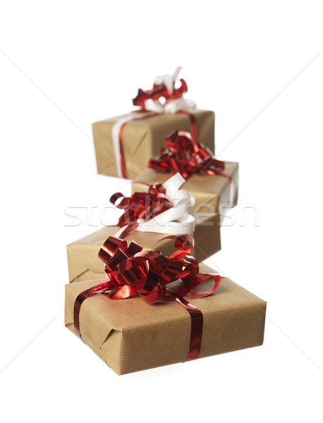 christmas presents in a row Stock photo © gemenacom