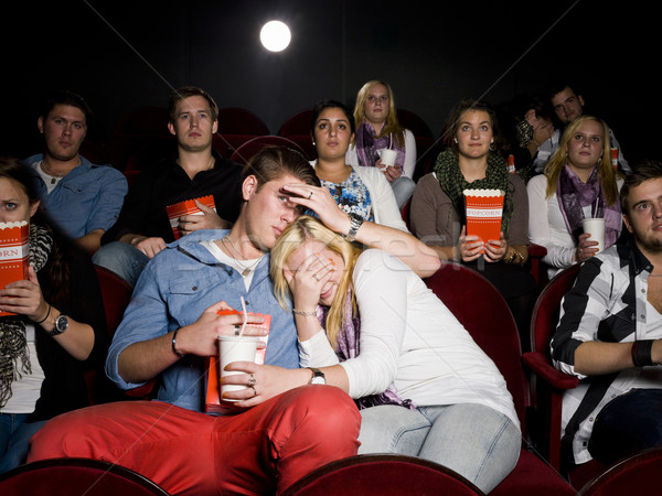 Young couple at cinema Stock photo © gemenacom