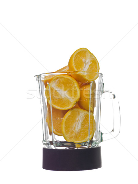 Oranges isolé blanche alimentaire verre Photo stock © gemenacom