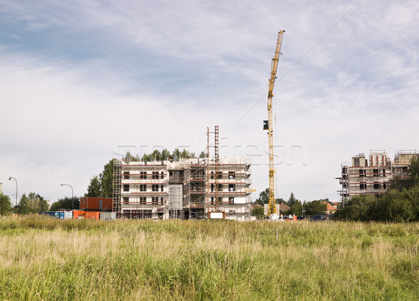 Stock foto: Gebäude · Website · konkrete · Hochhaus · Baustelle · Bau