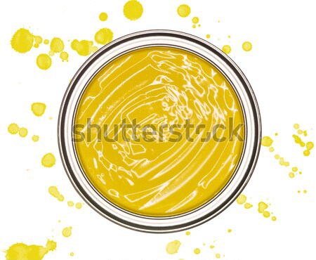  Yellow Paint can Stock photo © gemenacom