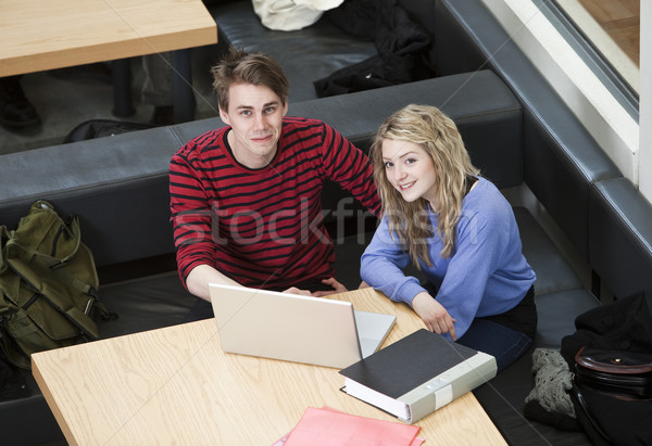 Couple in front of a computer Stock photo © gemenacom