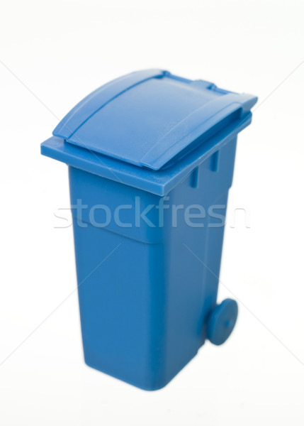Blau Recycling isoliert weiß Stock foto © gemenacom